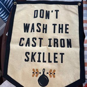 Don't Wash The Cast Iron Skillet Camp Flag • Jason Isbell x Oxford Pennant
